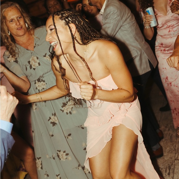 Pink formal Ruffle Dress - Picture 6 of 7